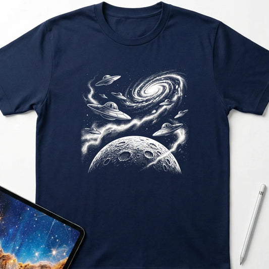 1950s UFO T-Shirt Navy