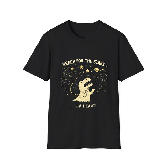 Dino Can't Reach for the Stars T-Shirt