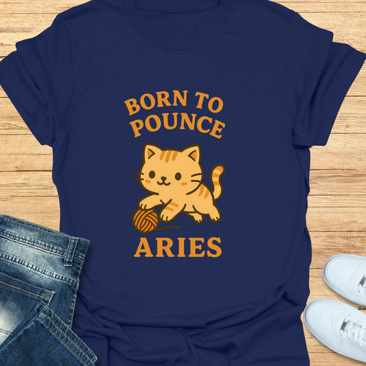 Aries Born to Pounce T-Shirt