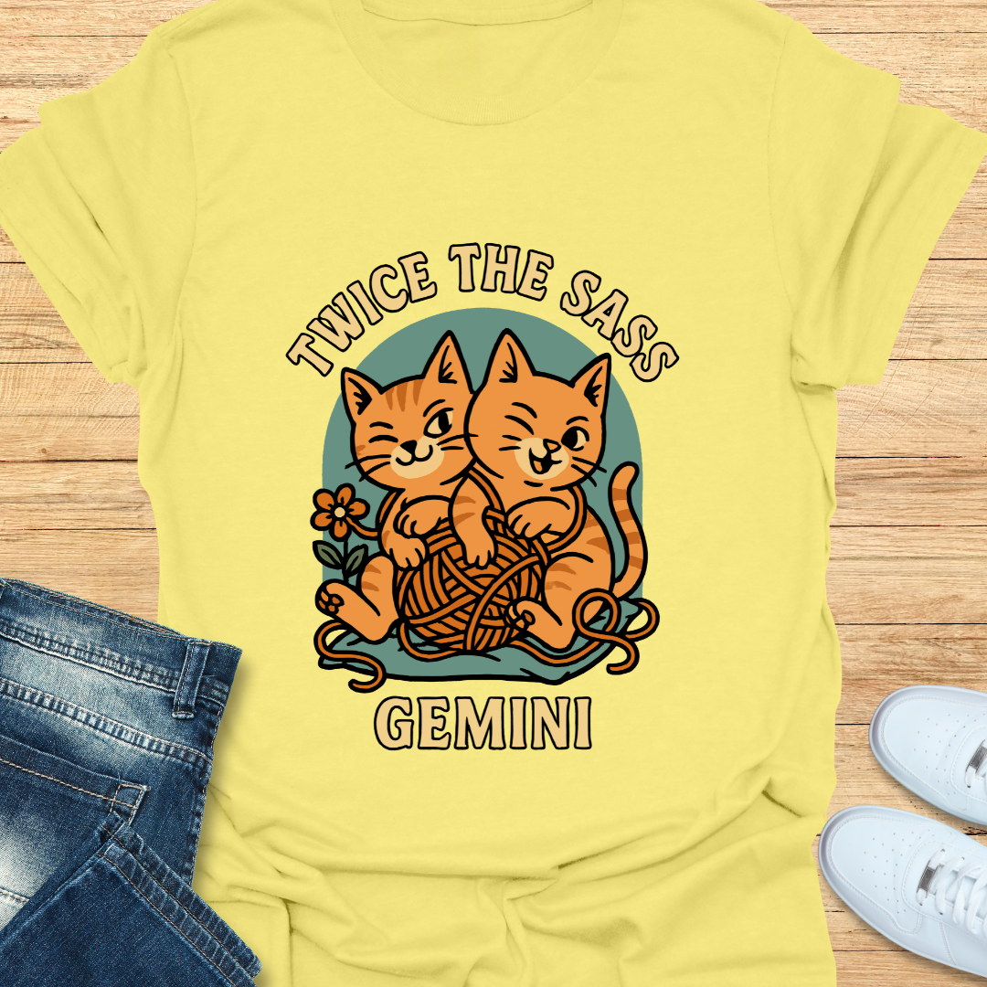 Gemini Twice the Sass T-Shirt