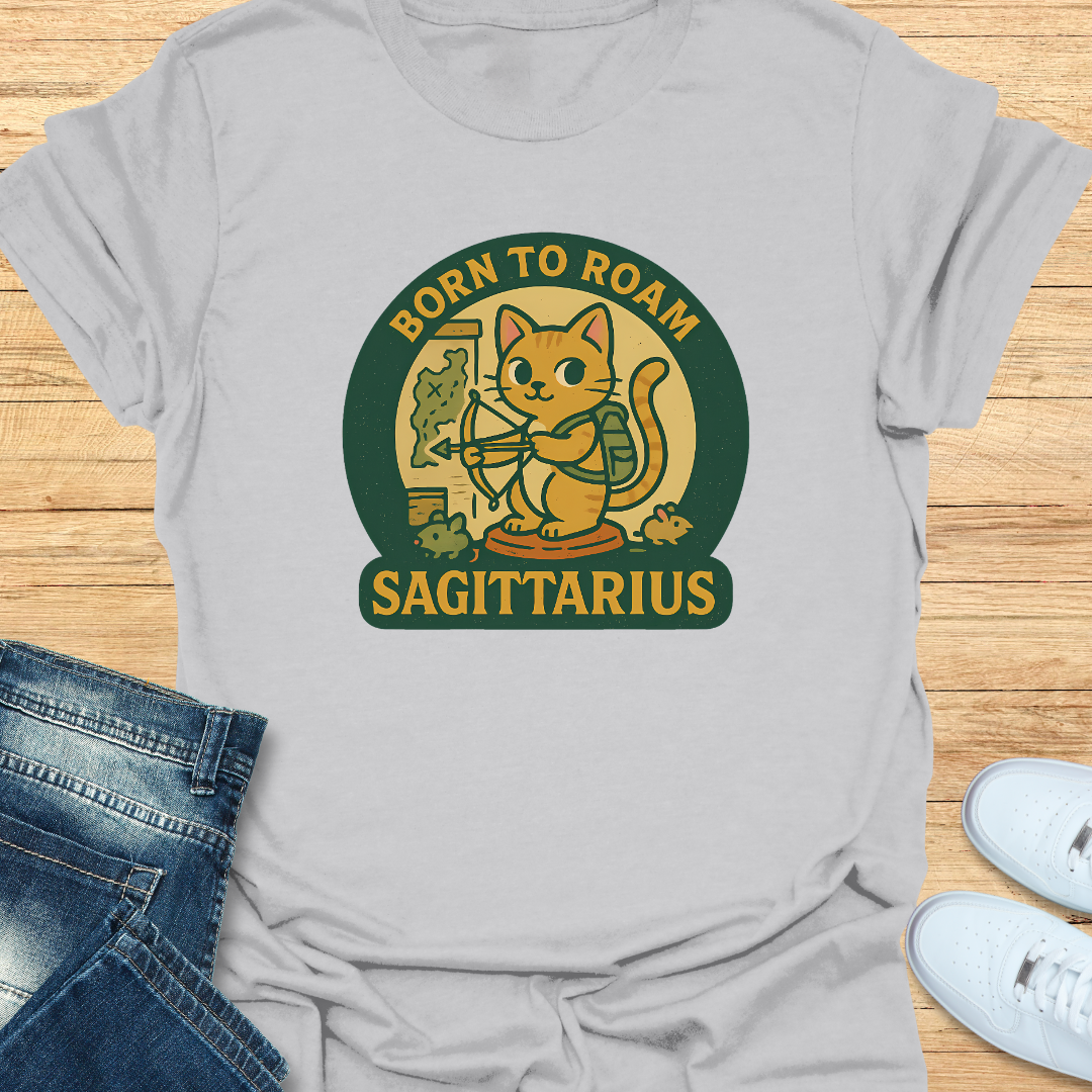 Sagittarius Born to Roam T-Shirt
