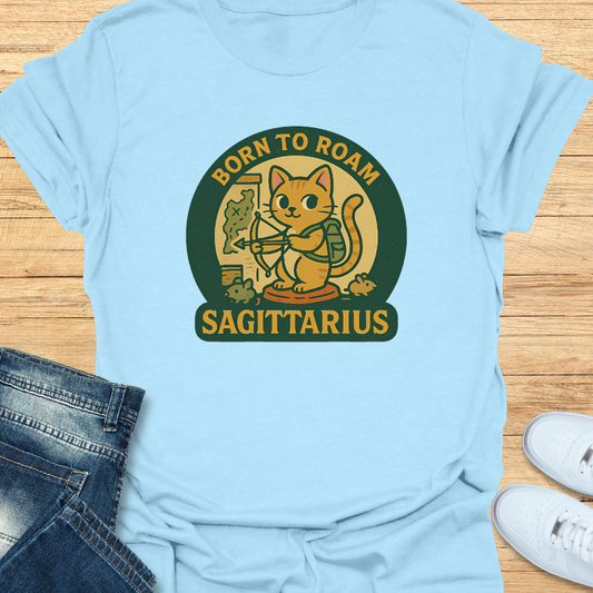 Sagittarius Born to Roam T-Shirt