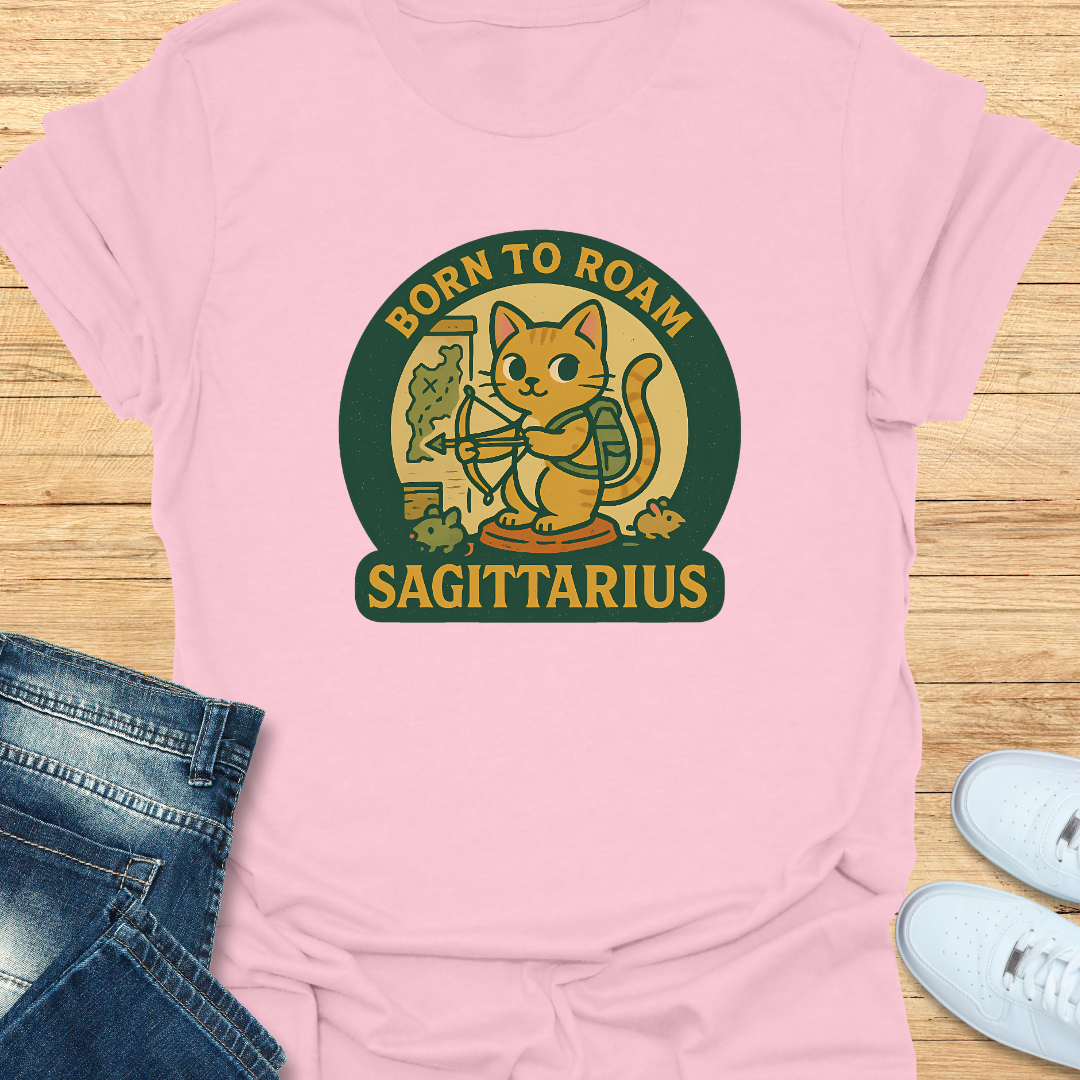 Sagittarius Born to Roam T-Shirt