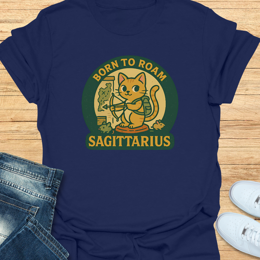 Sagittarius Born to Roam T-Shirt