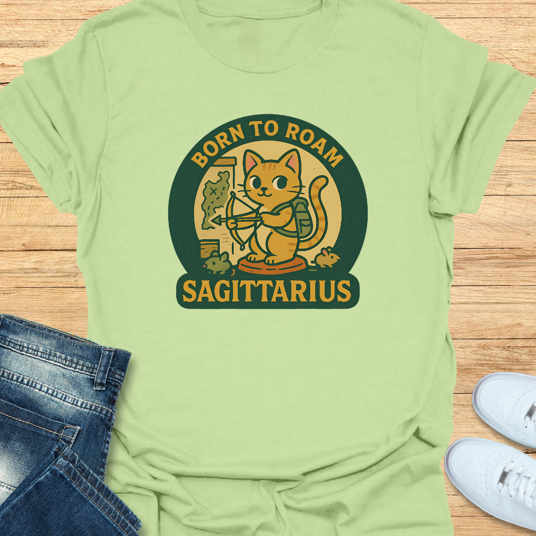 Sagittarius Born to Roam T-Shirt
