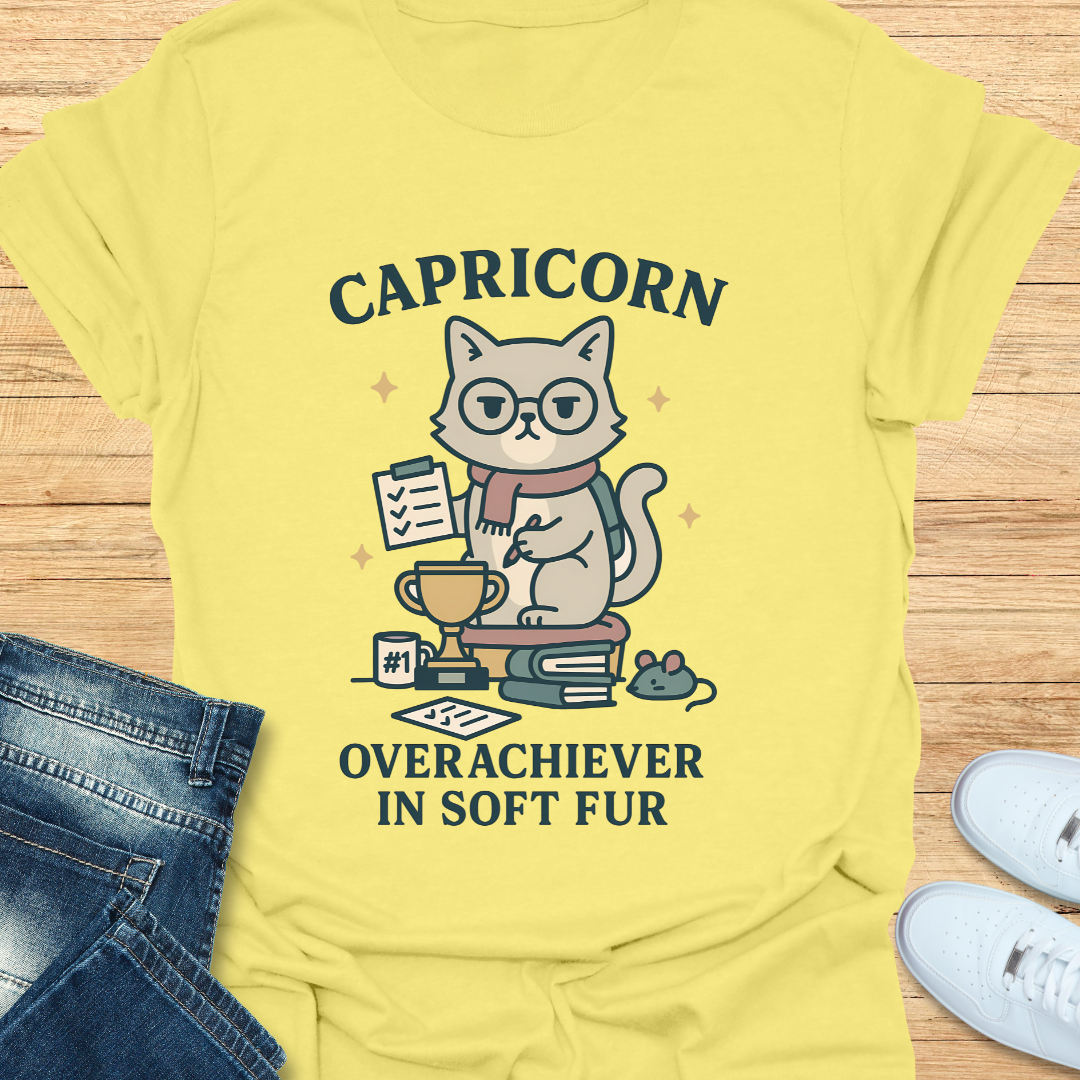 Capricorn Overachiever in Soft Fur T-Shirt