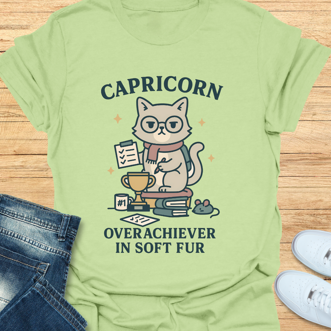 Capricorn Overachiever in Soft Fur T-Shirt