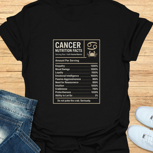 Cancer Nutrition Label T-Shirt
