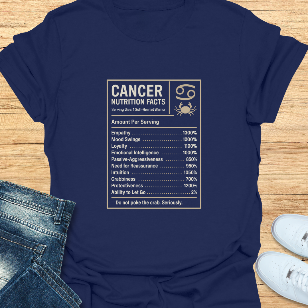 Cancer Nutrition Label T-Shirt