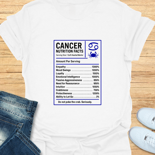 Cancer Nutrition Label T-Shirt