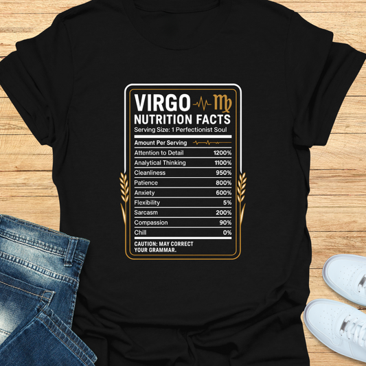 Virgo Nutrition Label T-Shirt