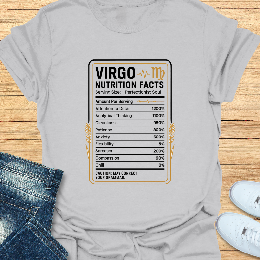 Virgo Nutrition Label T-Shirt