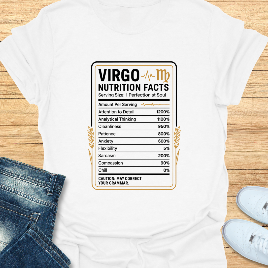 Virgo Nutrition Label T-Shirt