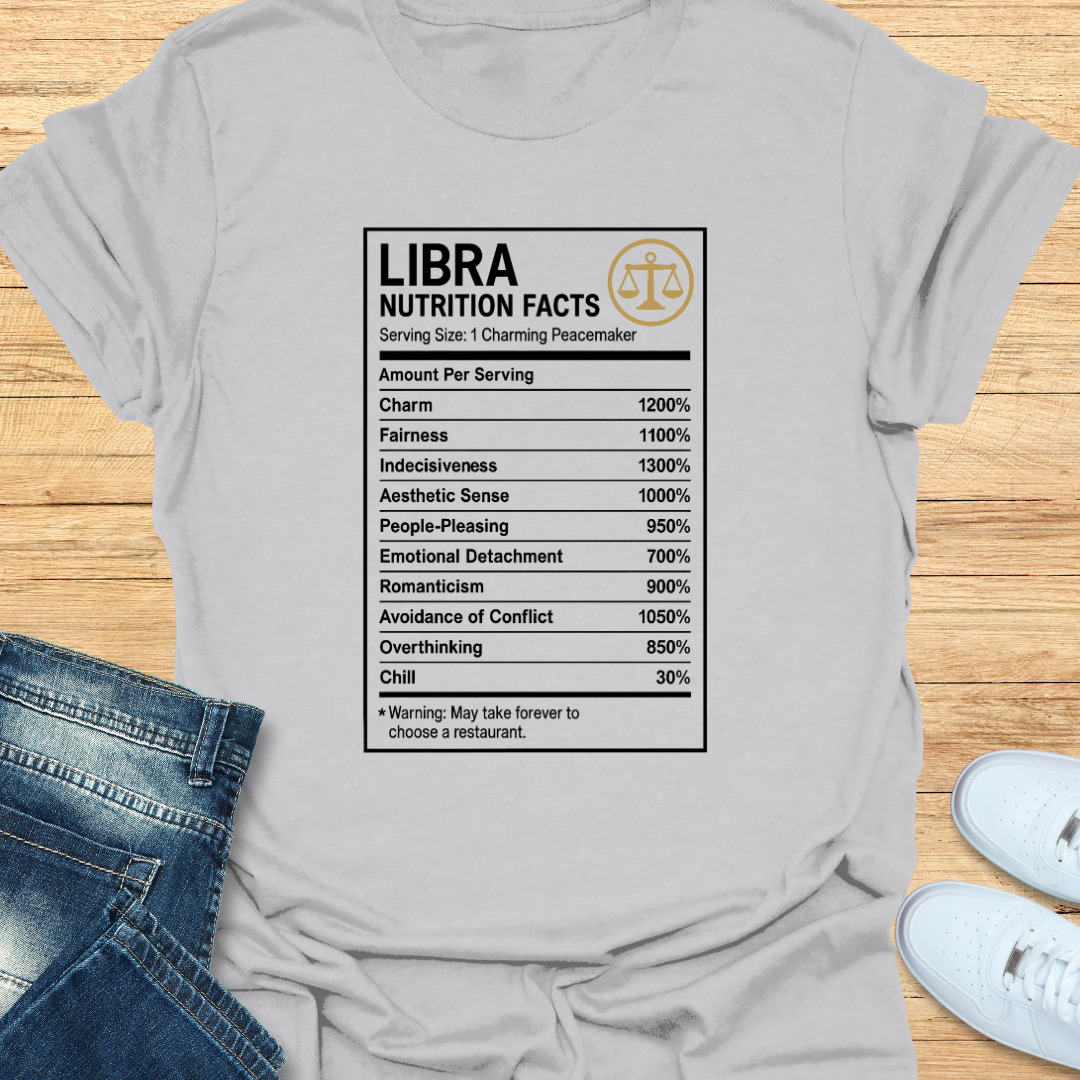 Libra Nutrition Label T-Shirt