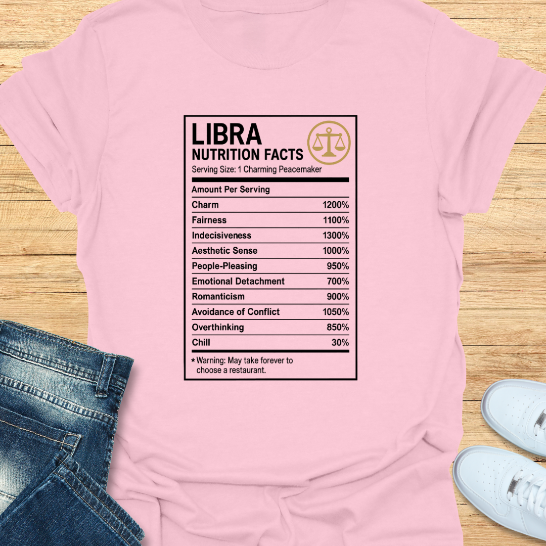 Libra Nutrition Label T-Shirt
