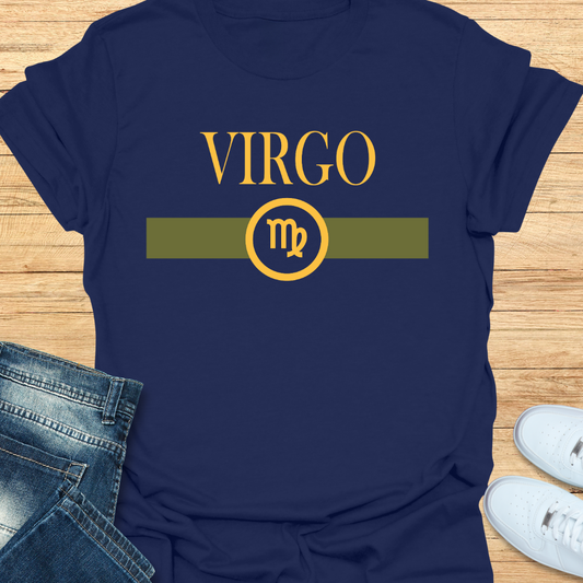 Virgo Luxury Nameplate Earth Scheme T-Shirt