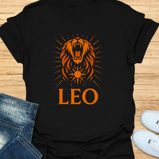 Leo Roaring Sun T-Shirt