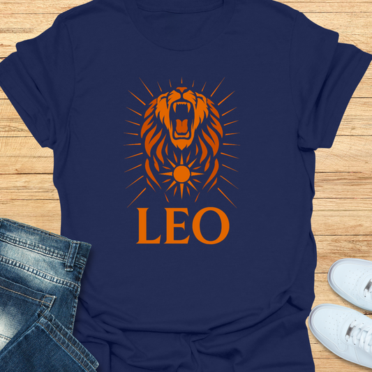 Leo Roaring Sun T-Shirt