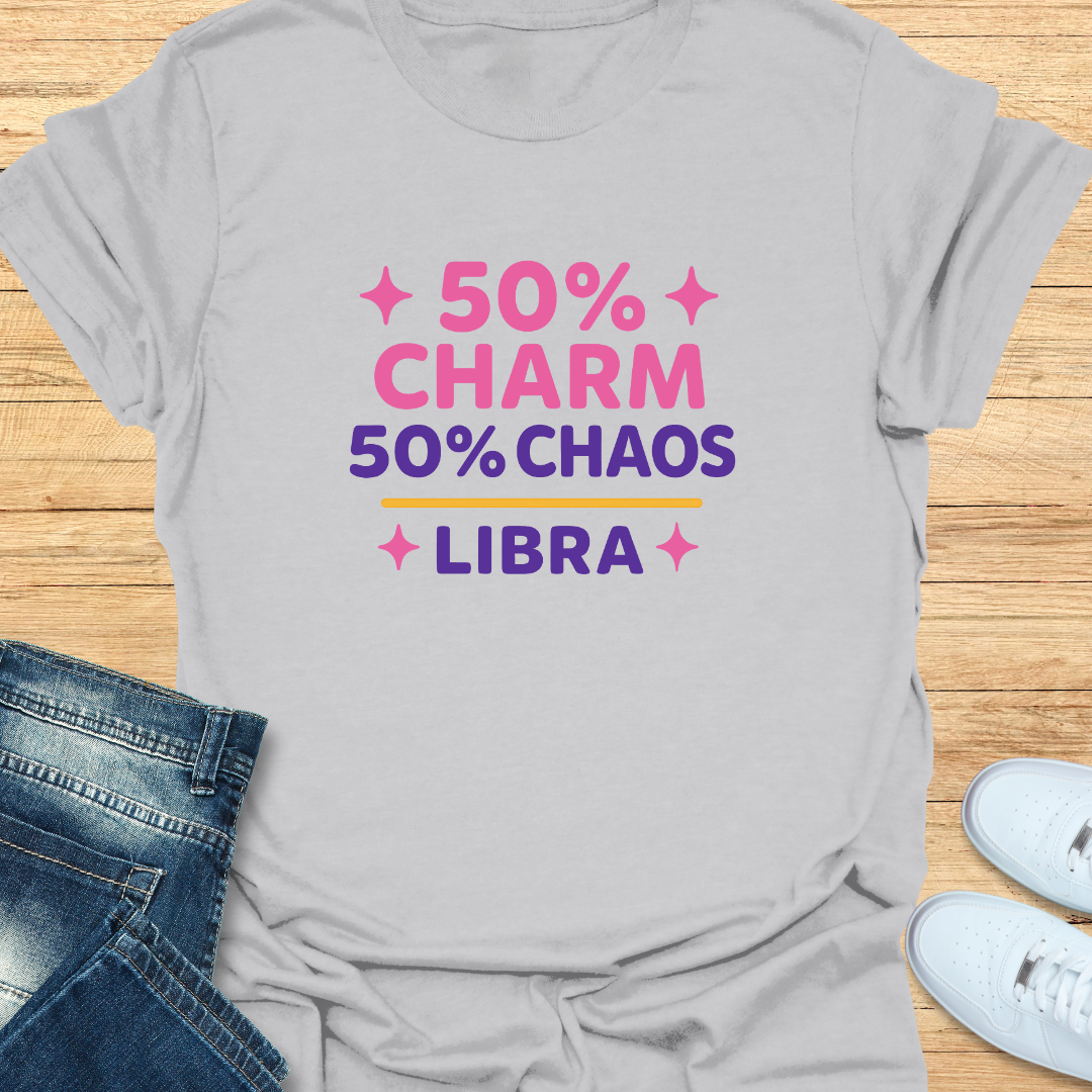 Libra 50% Charm, 50% Chaos T-Shirt