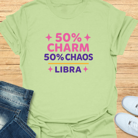 Libra 50% Charm, 50% Chaos T-Shirt