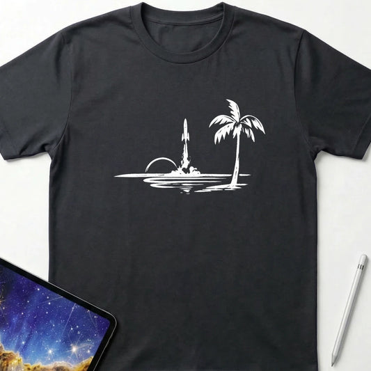 Florida Sunset Launch T-Shirt Black