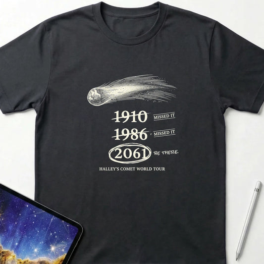 Halley's Comet World Tour T-Shirt Black