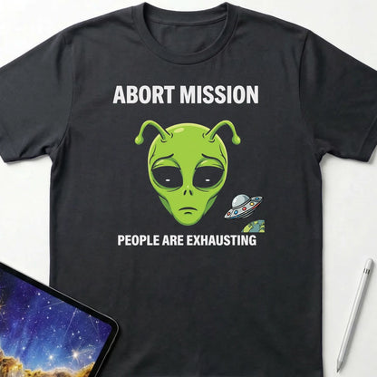 Abort Mission T-Shirt Black