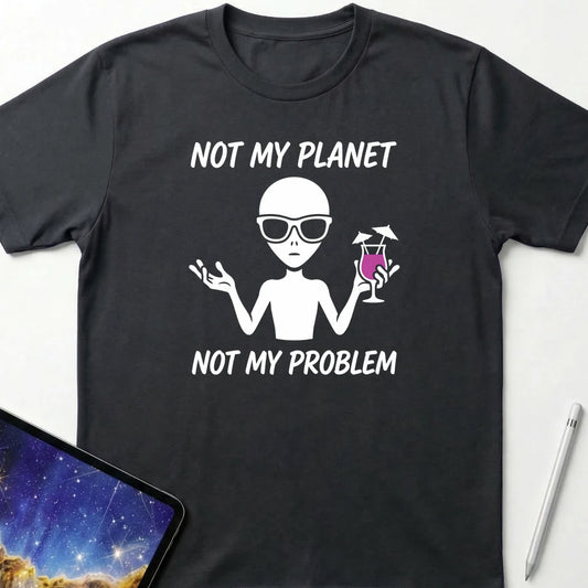 Not My Planet Not My Problem T-Shirt Black