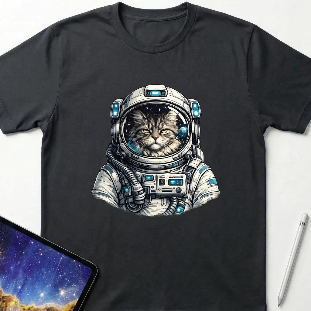 Houston, Purr-blem T-Shirt Black