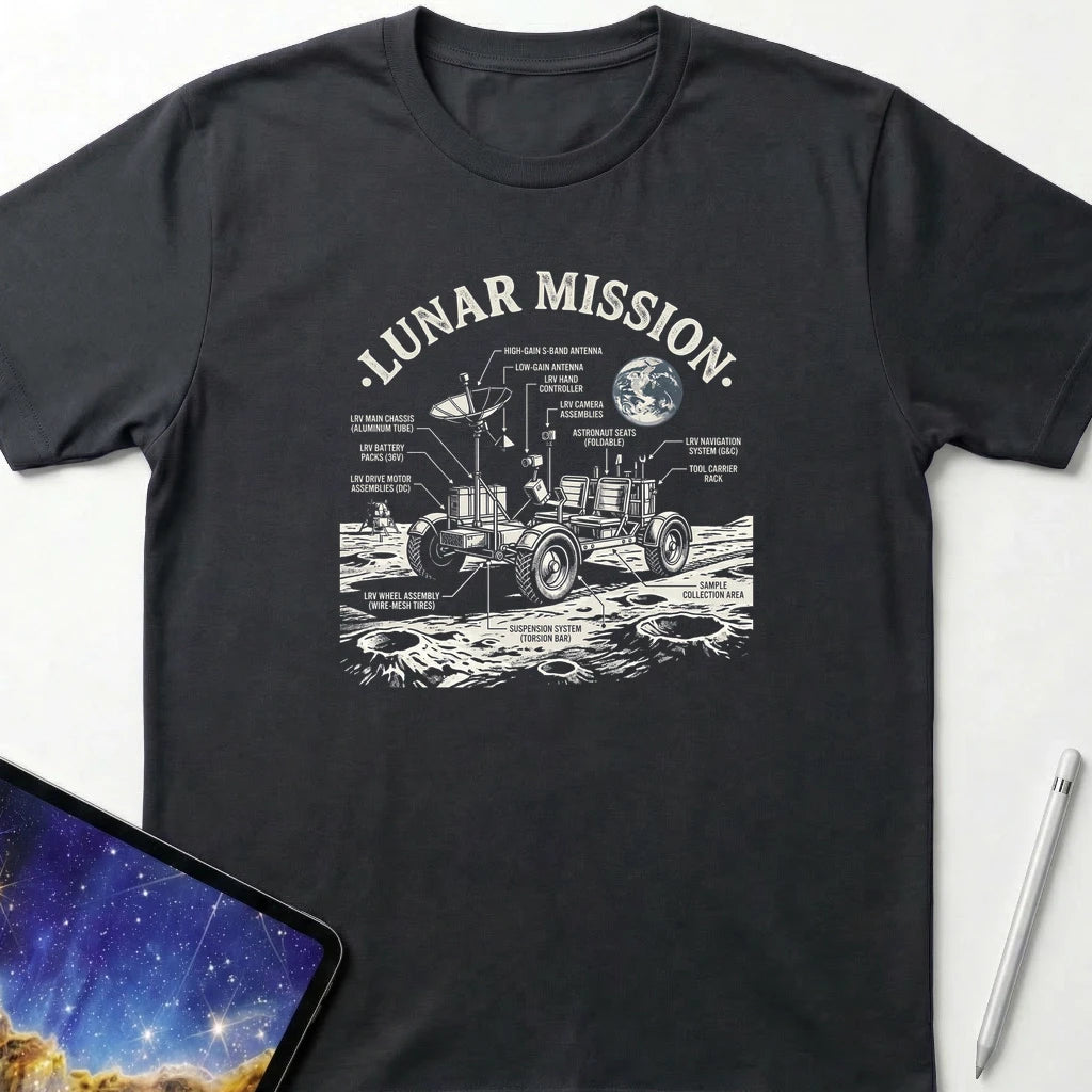 Lunar Mission T-Shirt Black