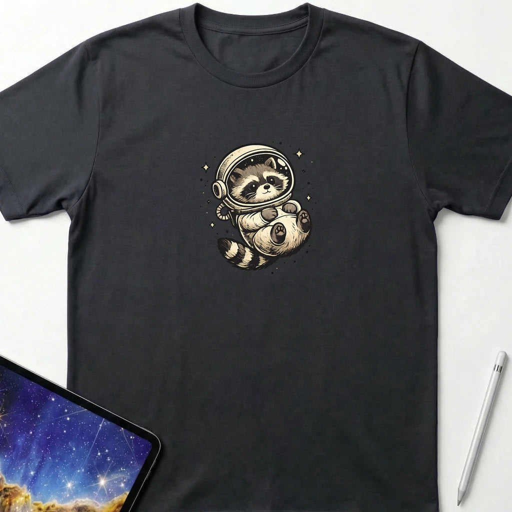 Zero Gravity Racoon T-Shirt Black