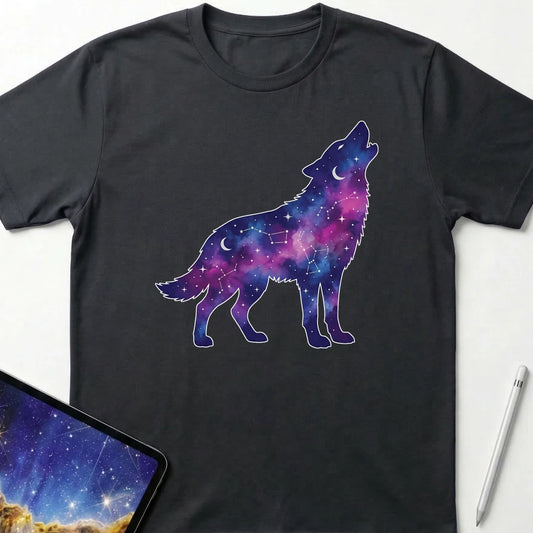 Howling Wolf T-Shirt Black