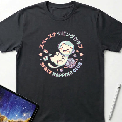 Space Napping Club T-Shirt Black