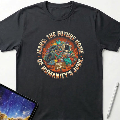 Mars Home of Junk T-Shirt Black