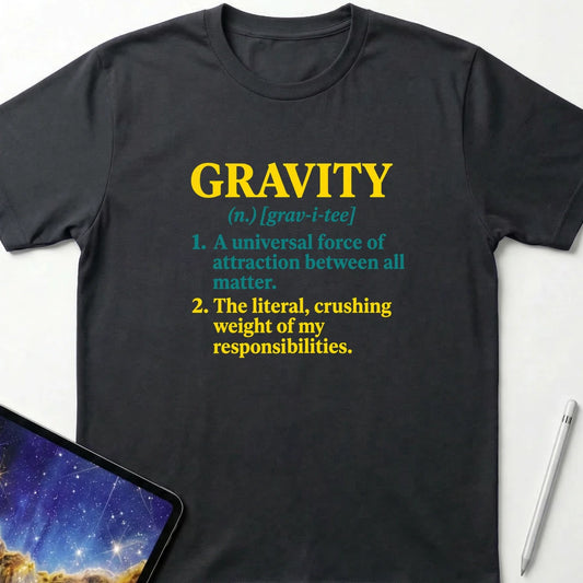 Gravity Definition T-Shirt Black