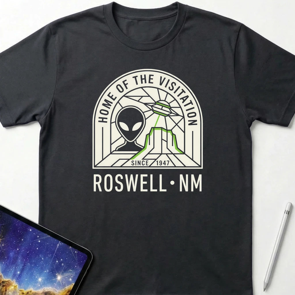 Roswell NM Visitation T-Shirt Black