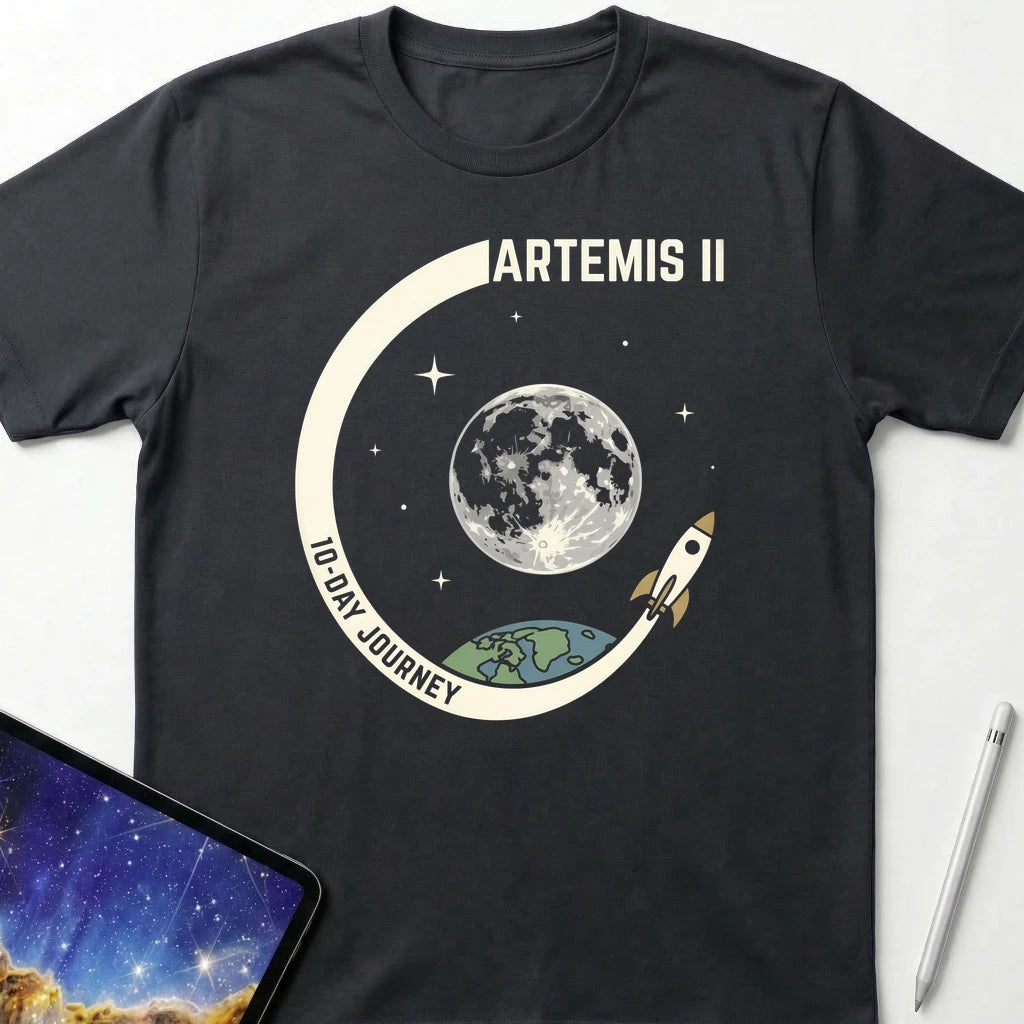 Artemis II Journey T-Shirt Black