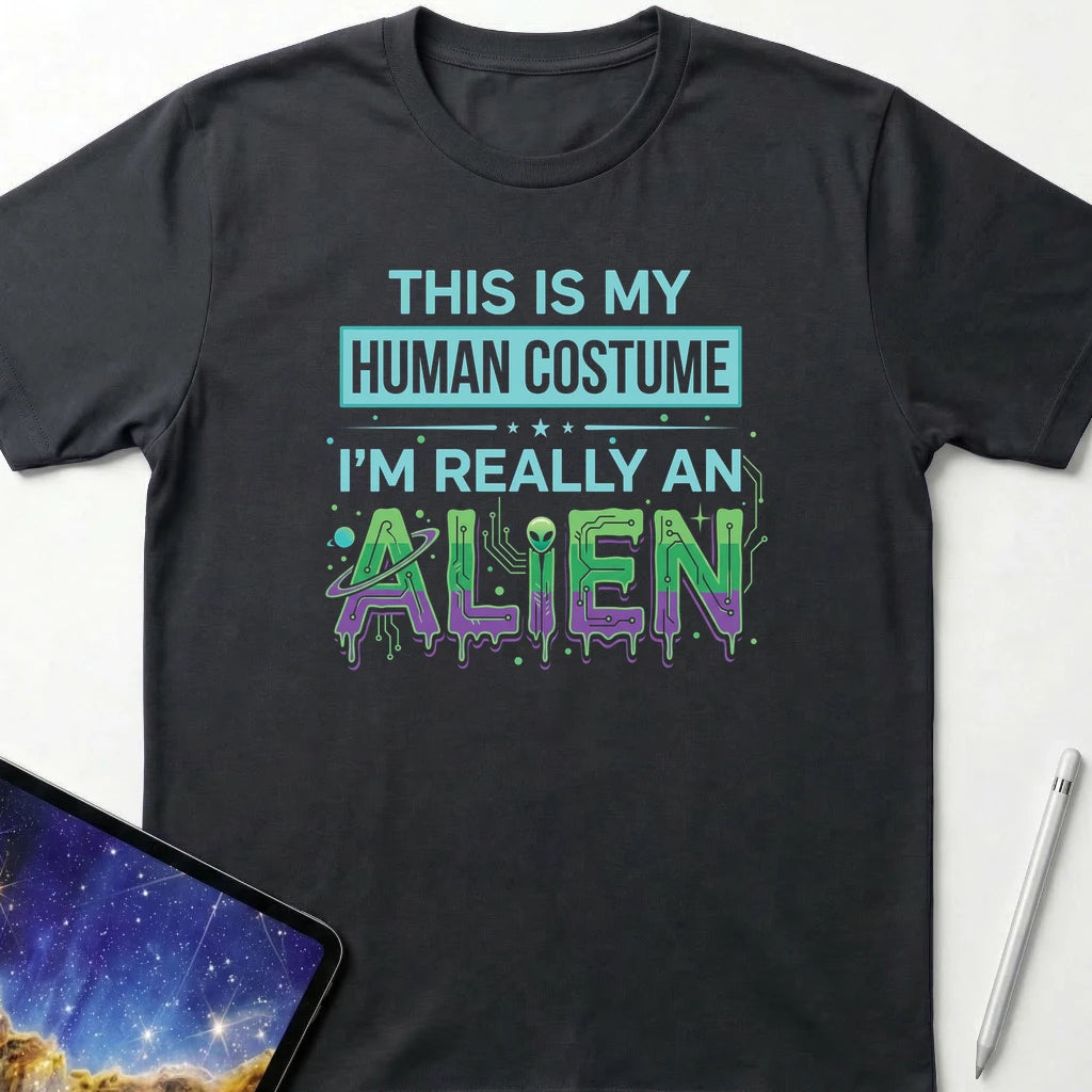 Human Costume T-Shirt Black