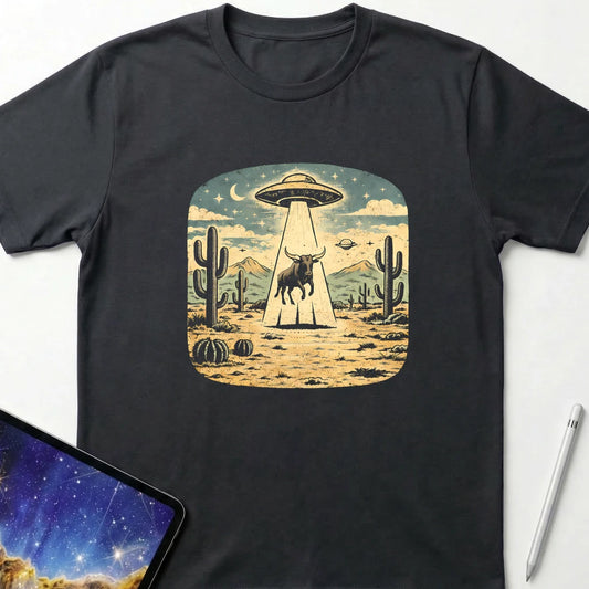 Surprised Steer T-Shirt Black