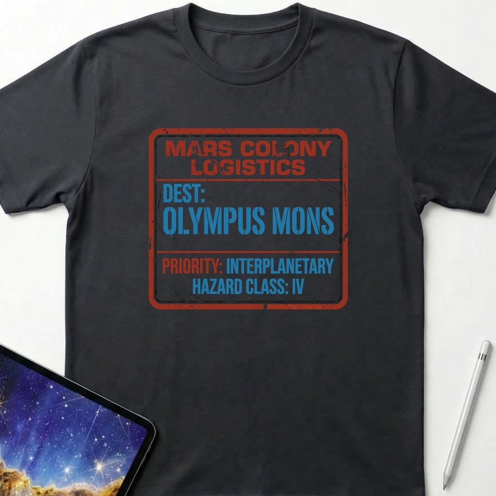 Mars Colony Logistics T-Shirt Black