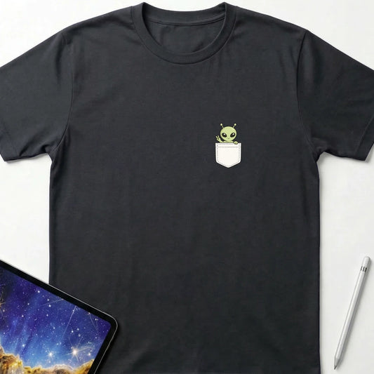 Pocket Alien T-Shirt Black