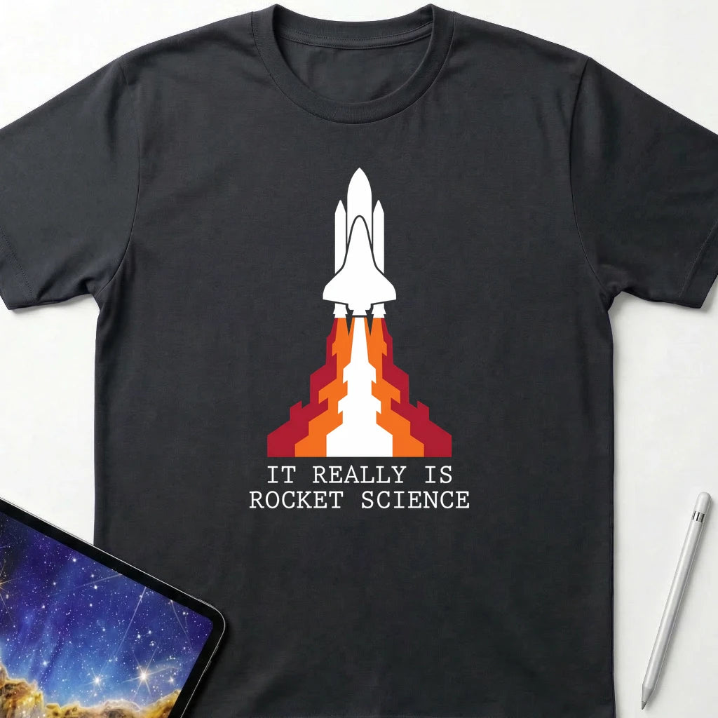 It Really Is Rocket Science T-Shirt Black