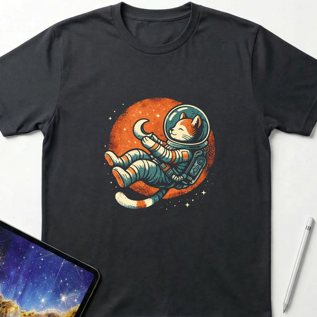 Floating Among Stars T-Shirt Black