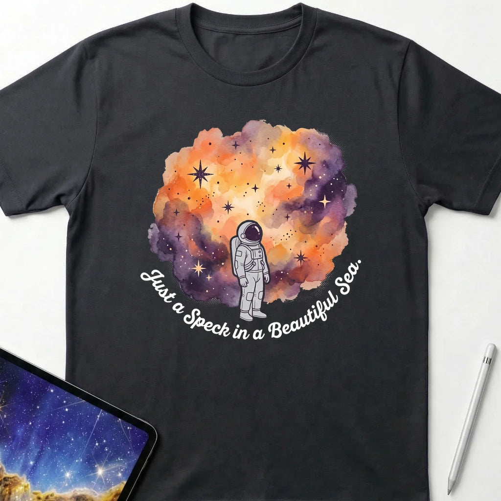 Speck in a Beautiful Sea T-Shirt Black