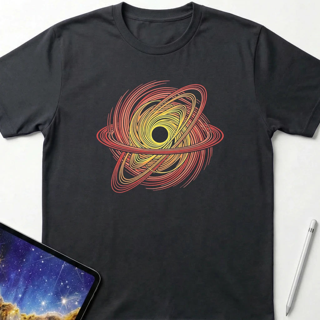 Kinetic Art Black Hole T-Shirt Black