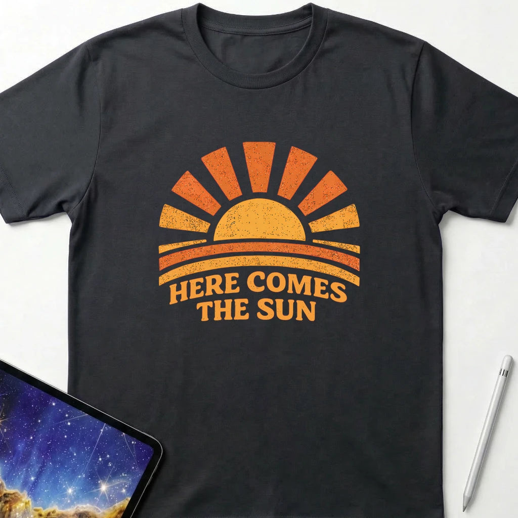 Here Comes The Sun T-Shirt Black