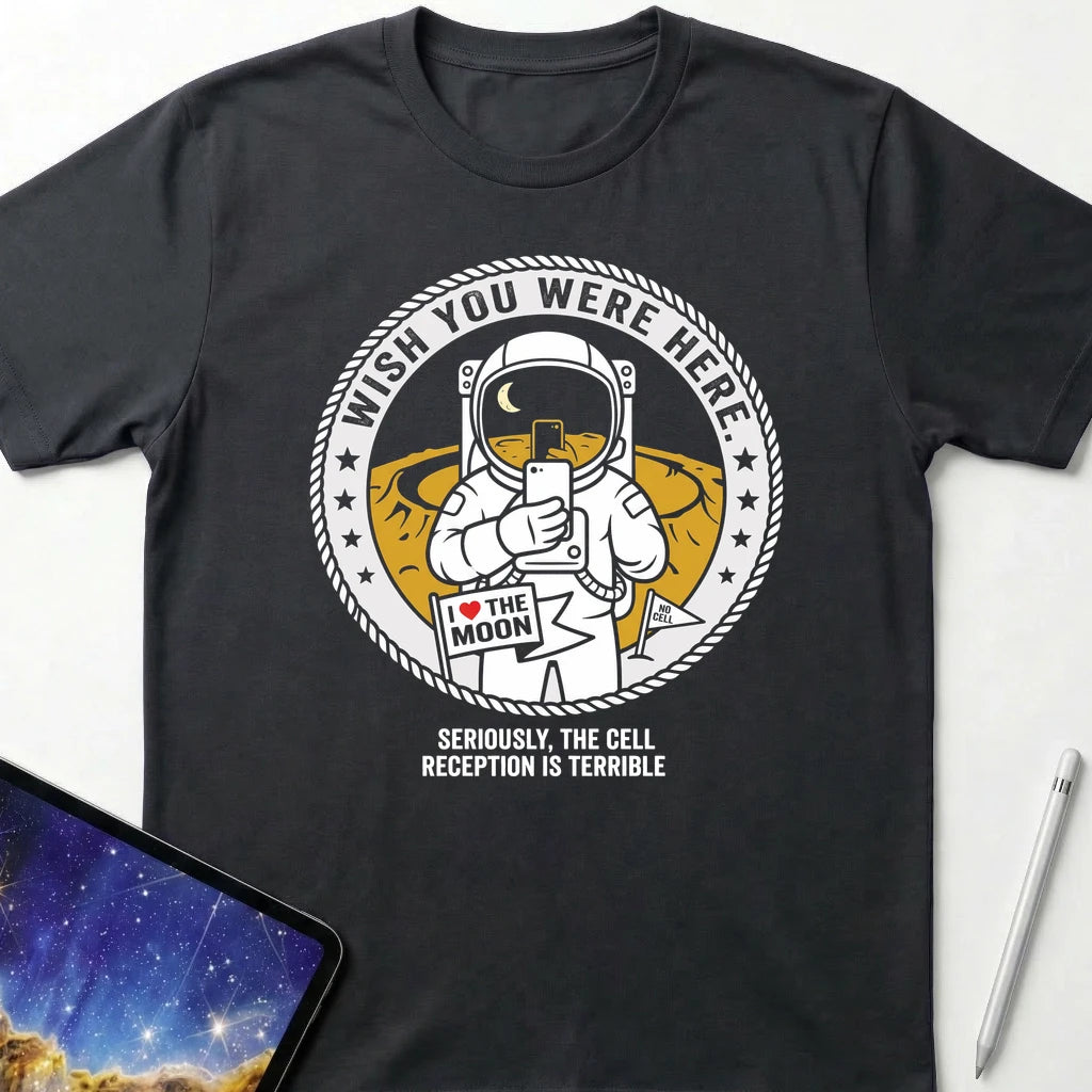 Wish You Were Here T-Shirt Black