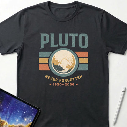 Pluto Never Forgotten T-Shirt Black