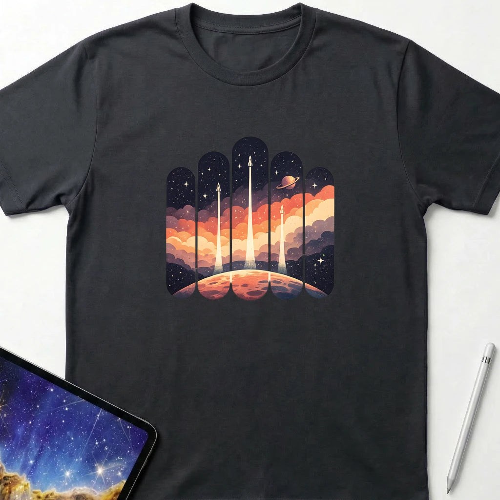 Pillars of Orbit T-Shirt Black