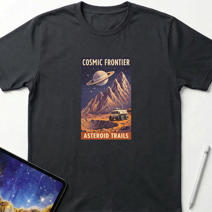 Asteroid Trails T-Shirt Black